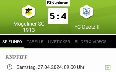 F2-Junioren fast mit erstem Punktgewinn