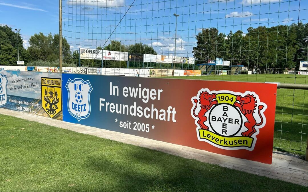 Bayer Leverkusen im Parkstadion verewigt