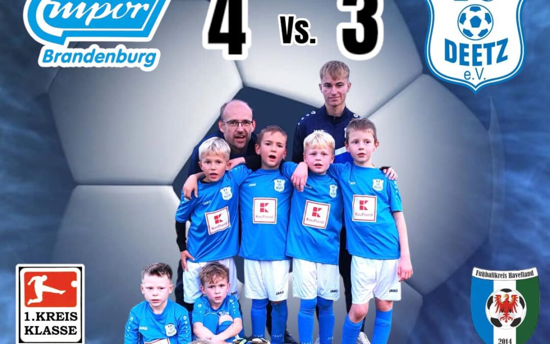 F2/F3-Junioren mit knapper Testspielniederlage bei Empor Brandenburg