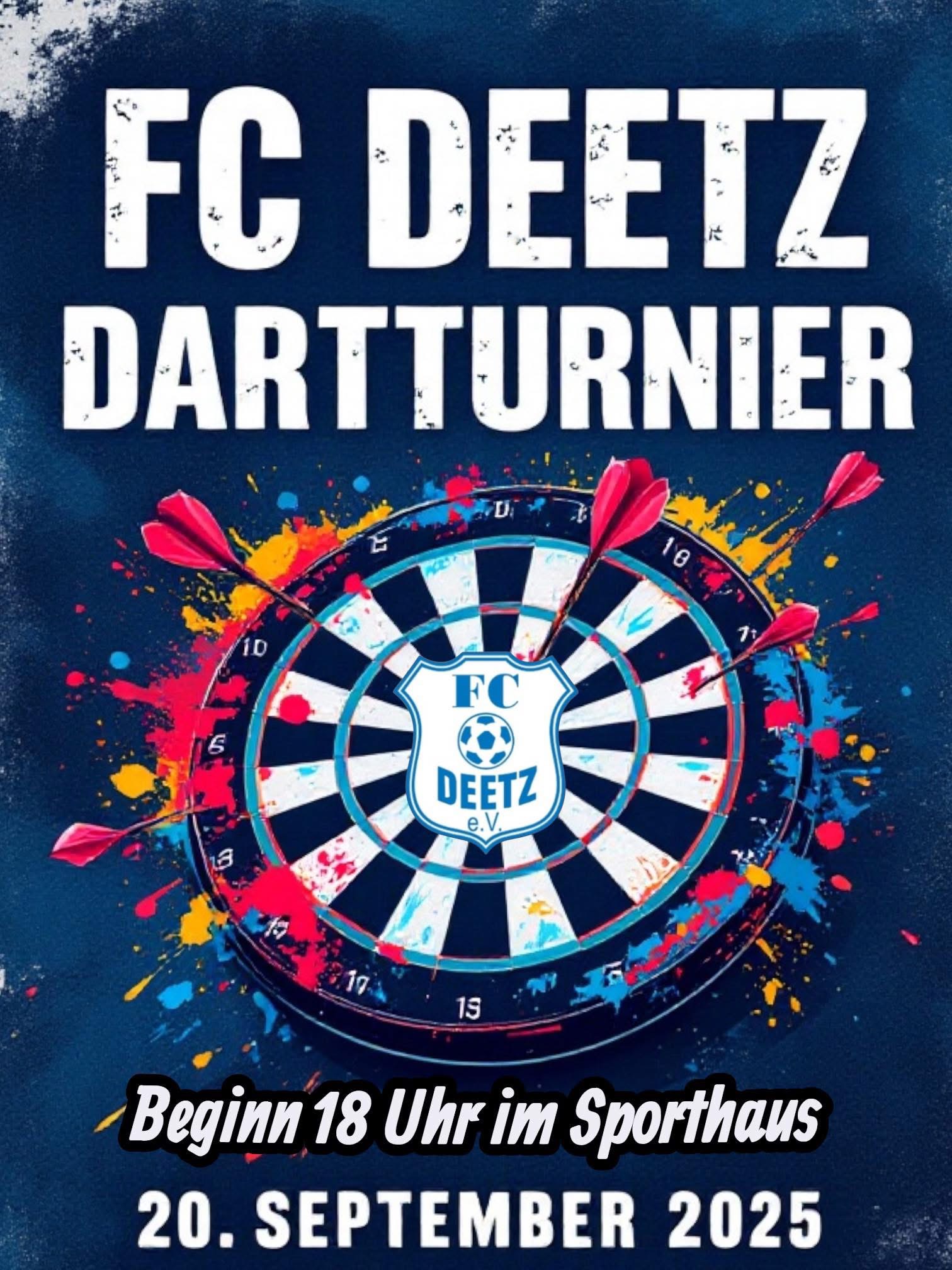 Dartturnier beim FC Deetz am 20.September 2025