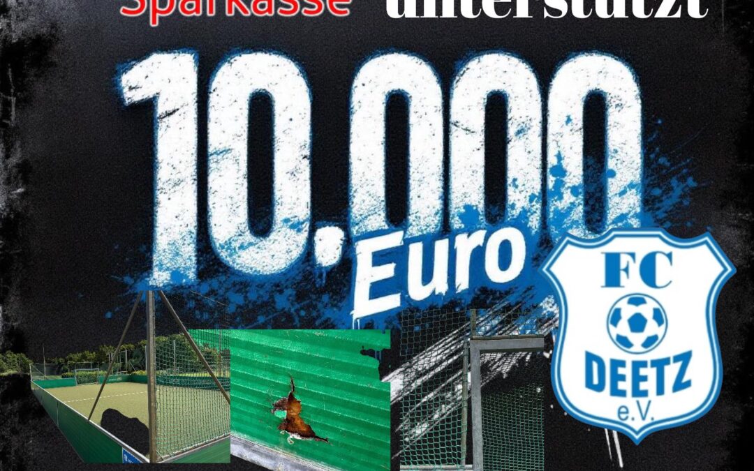 Mittelbrandenburgische Sparkasse unterstützt FC Deetz mit 10.000 Euro – Erneuerung des Minispielfeldes rückt in greifbare Nähe