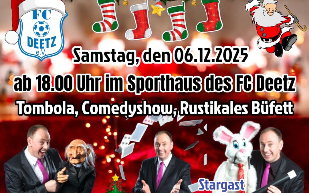 Sponsoren- & Helfer-Weihnachtsfeier des FC Deetz – Dankeschön-Abend am 06. Dezember 2025