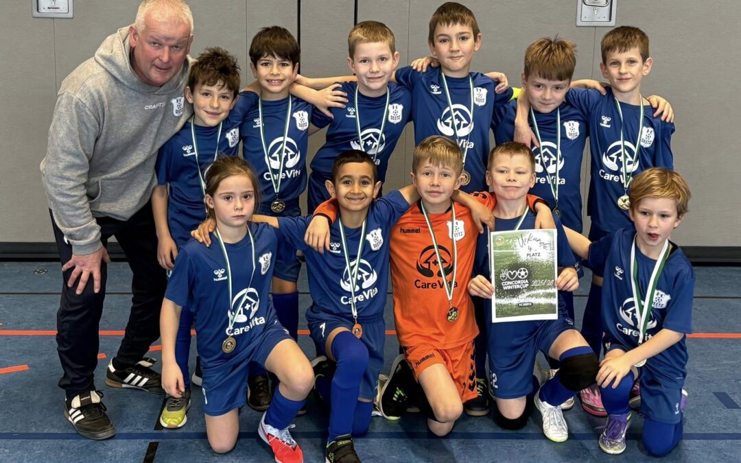 U9-Junioren des FC Deetz beim Concordia-WinterCup