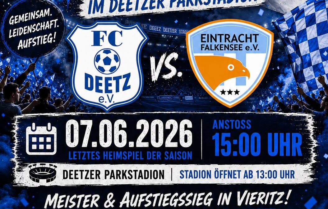 Saisonfinale im Deetzer Parkstadion – FC Deetz feiert Meisterschaft und Aufstieg mit seinen Fans
