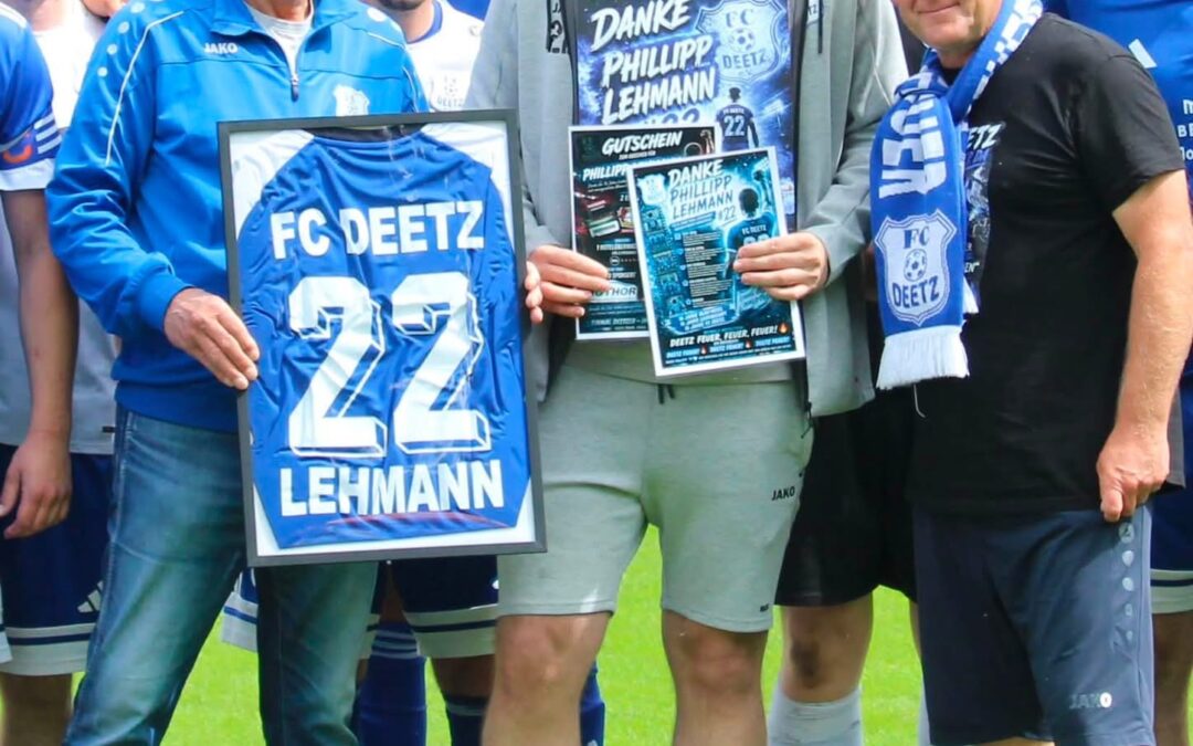 23 Jahre Blau-Weiß – FC Deetz verabschiedet Vereinslegende Phillipp Lehmann
