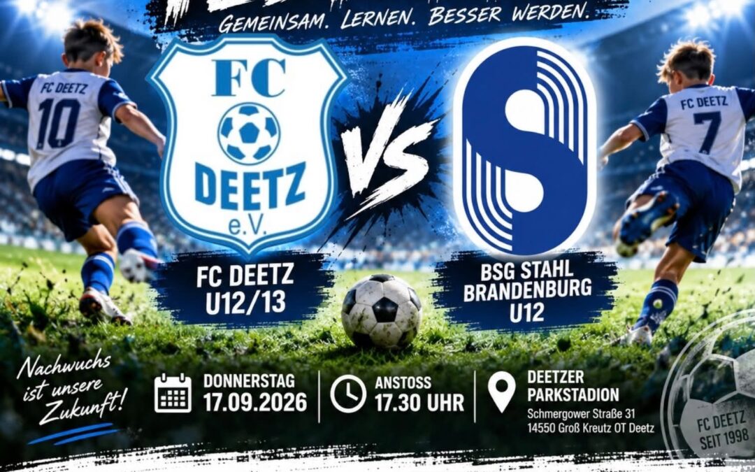 Vorbericht – Testspiel gegen BSG Stahl Brandenburg U12